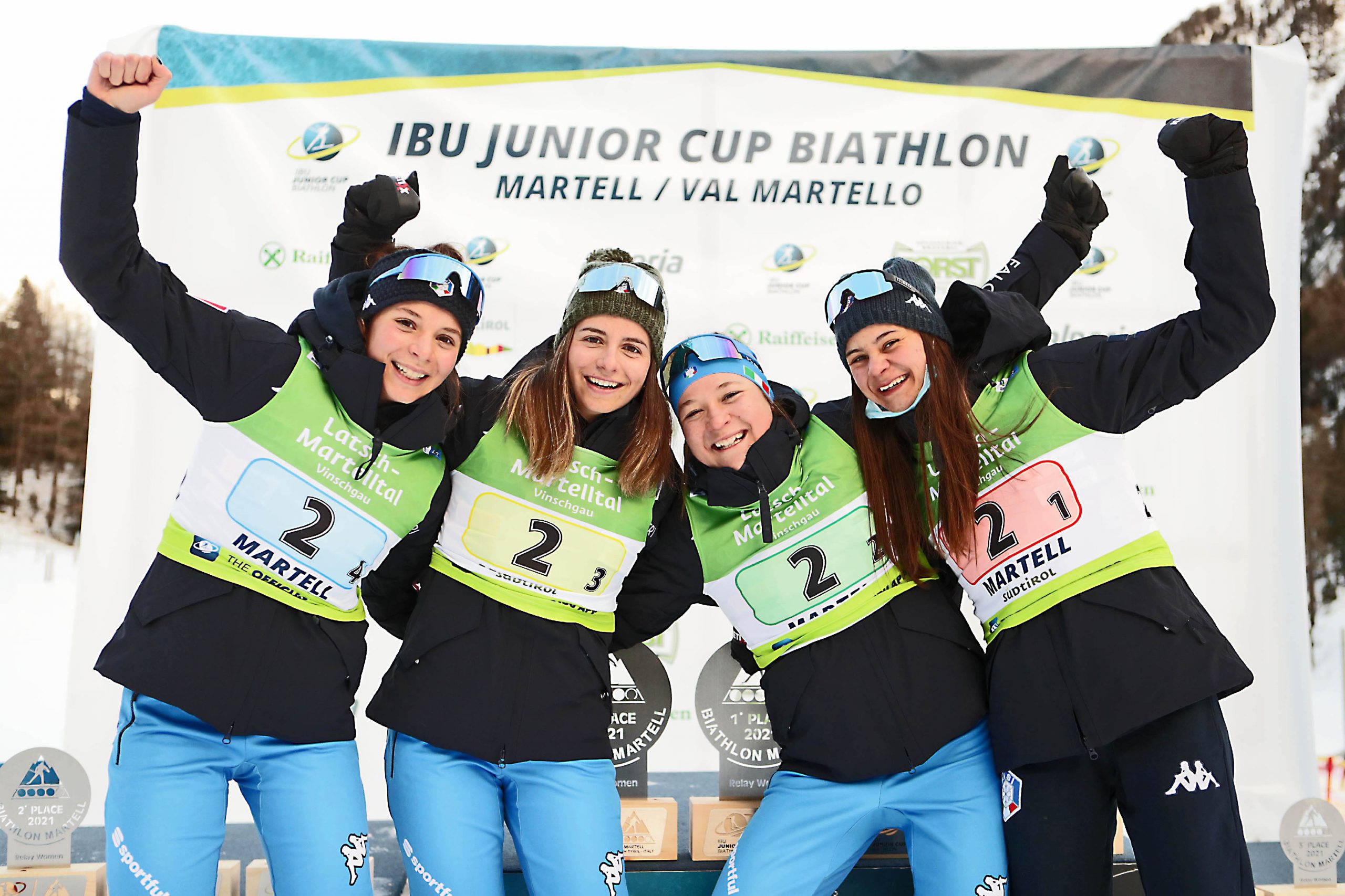 Staffetta femminile Ibu Junior cup biathlon