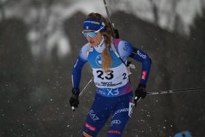 Hannah Auchentaller mass start Le Grand Bornand 2024